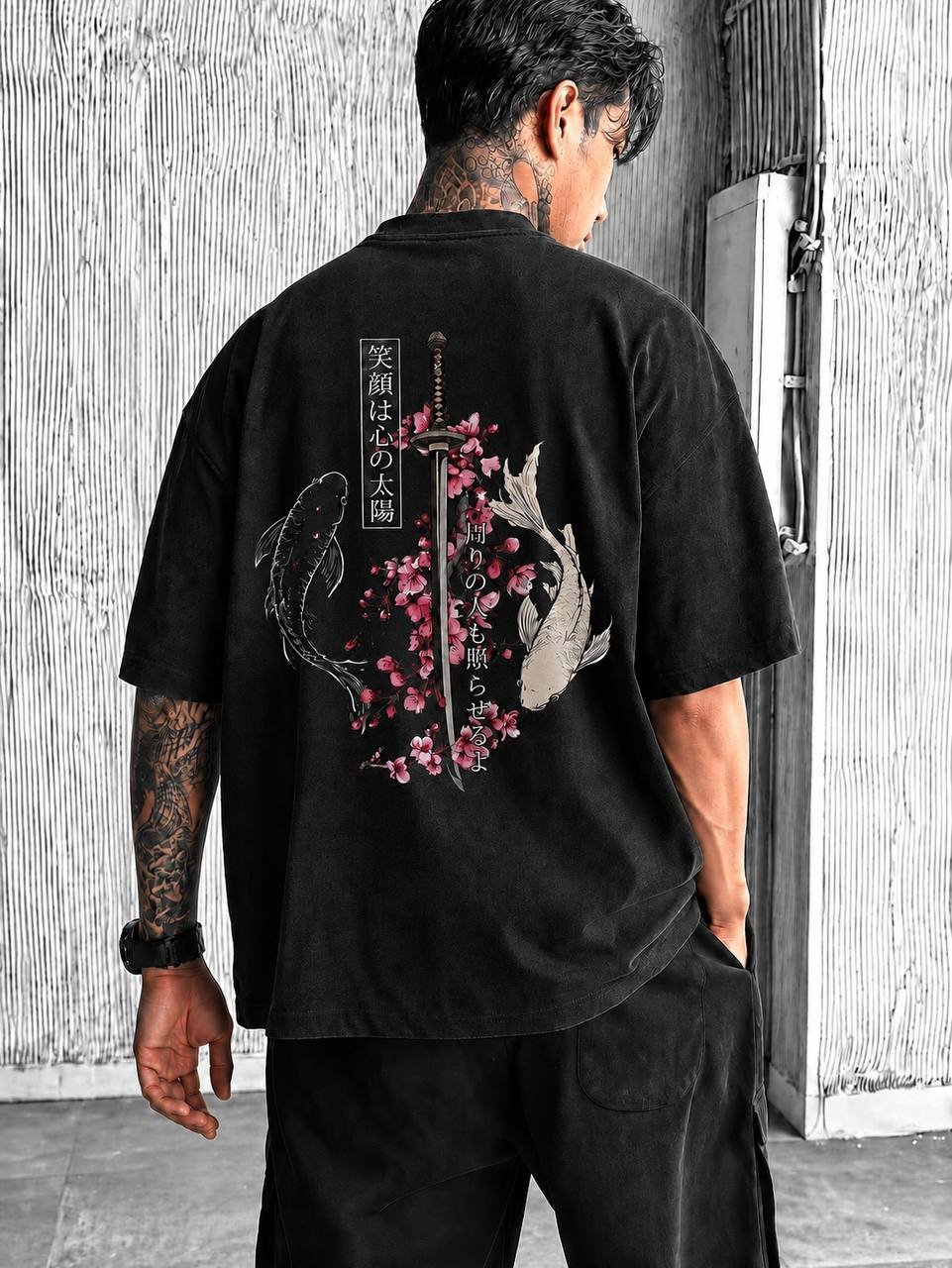 5'Li Tokyo Drop Unisex Tişört Set - Karışık - Görsel 3