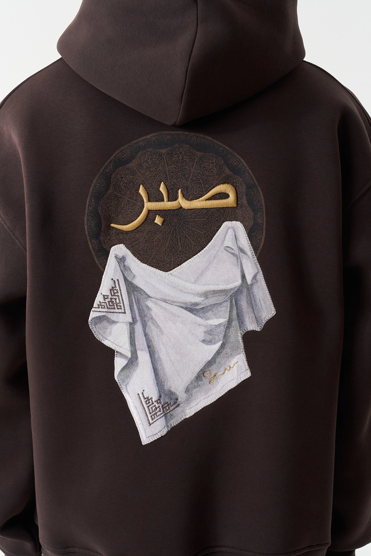 Kety Oversize Kesim Özel Tasarım Unisex Hoodie - Kahverengi - Görsel 5