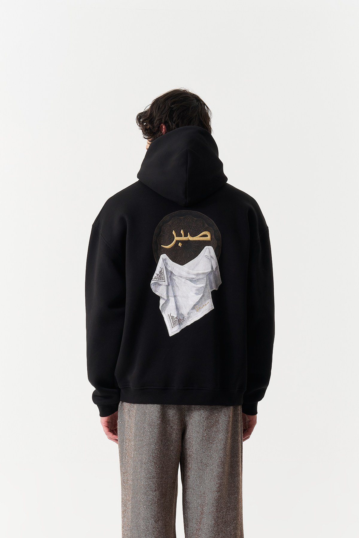 Kety Oversize Kesim Özel Tasarım Unisex Hoodie - Siyah - Görsel 2